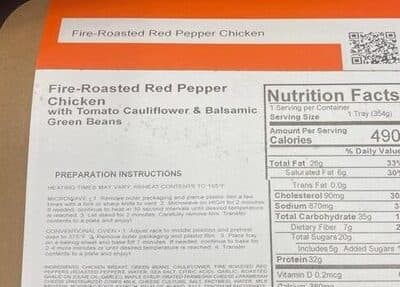 Fire-roasted red pepper chicken