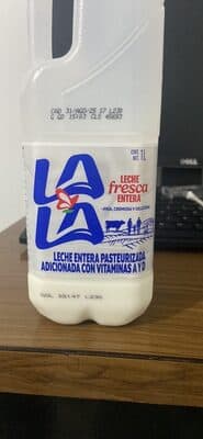 leche entera 100% Leche de vaca