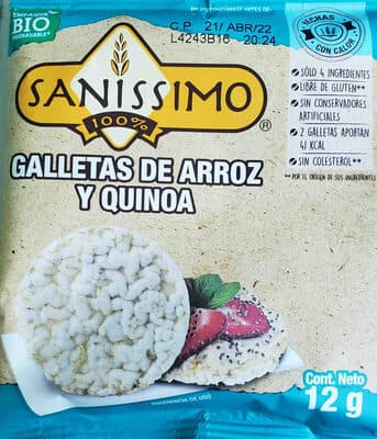 Sanissimo Galletas de Arroz y Quinoa