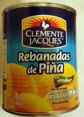Rebanadas de pia en almbar