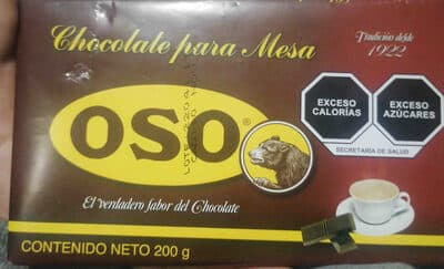 Chocolate para mesa