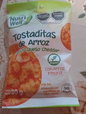 Tostaditas De Arroz Sabor Cheddar