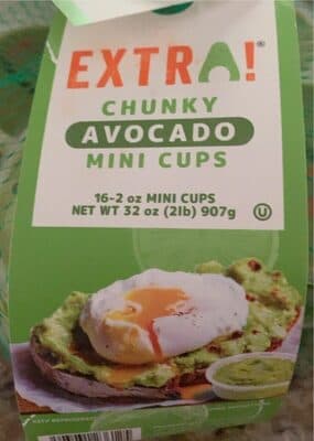 Chunky Avocado mini cups