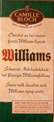 Williams Schweizer Milchschokolade mit flssiger Willaimsfllung