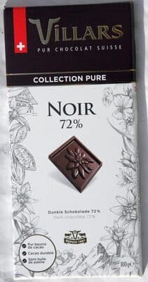 Chocolat Noir 72%, Collection Pure