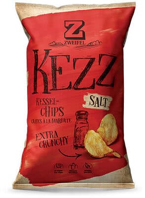 Kezz extra crunchy chips salt