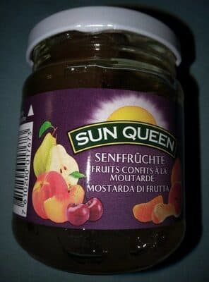 Fruits confits la moutarde