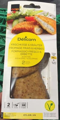 Délicorn fresh cheese & escaloped herbs