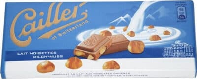 Chocolat au lait aux noisettes entires