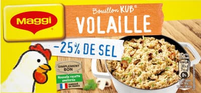 Maggi Bouillon Kub Volaille Réduit En Sel