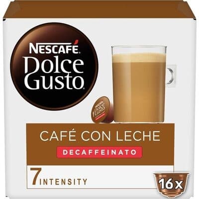 café con leche descafeinado