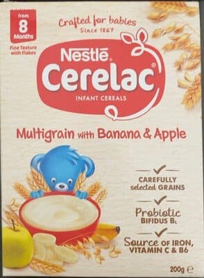 Multigrain with banana & apple