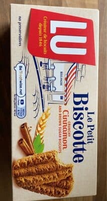 Le Petit Biscotte Crunchy Cinnamon and Brown Sugar Biscuits