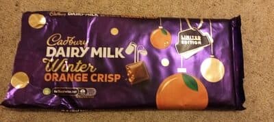 Dairy milk winter orange crisp