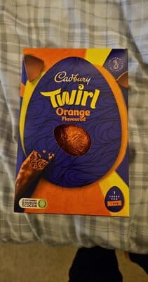 Twirl orange flavour easter egg