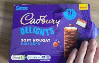 Cadbury delights soft nought