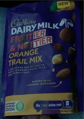 Dairy milk orange trail mix
