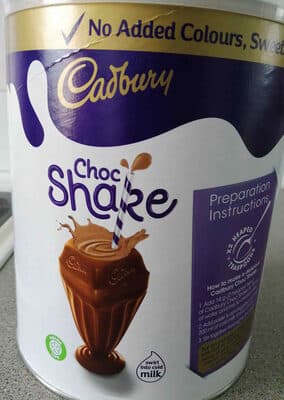 Cadbury choc shake
