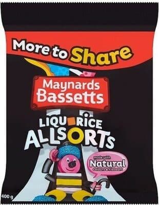 Maynards Bassetts Liquorice Allsorts Candy