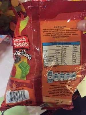 Maynards Bassetts Wine Gums Candy