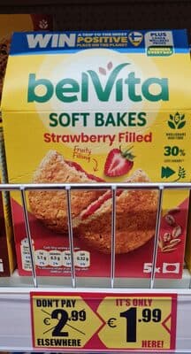 Breakfast Biscuits Soft Bakes Filled Strawberry