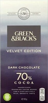 Black's 70% Dark Chocolate Bar
