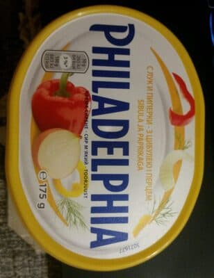 Philadelphia с лук и пиперки