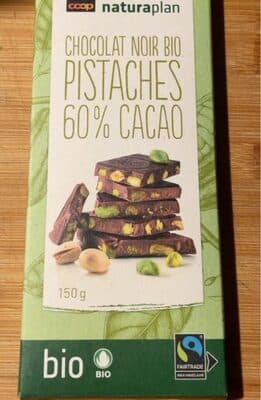 Chocolat noir - pistaches