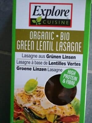 Grüne Linsen Lasagne