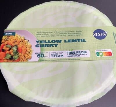 Yellow lentil curry