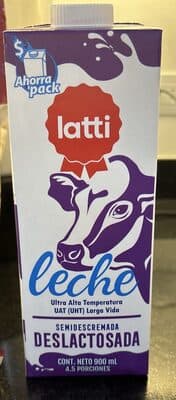 Latti Leche Semidescremada Deslactosada