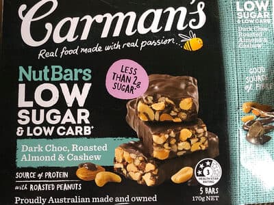 Carman's Nut Bars, Dark Chocolate, Roasted Almond and Cashew