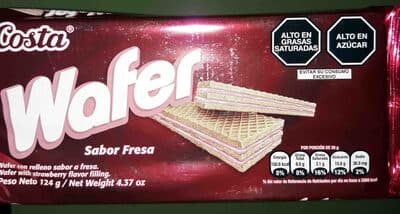 Costa Wafer Sabor Fresa