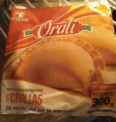 Orali tapas para empanadas. tipo criollas.