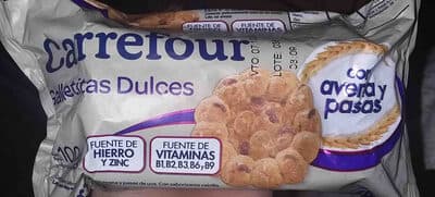 Galletitas Con Avena Y Pasas