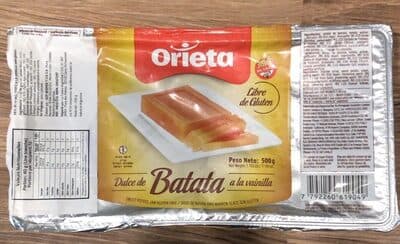 Dulce de Batata a la vainilla