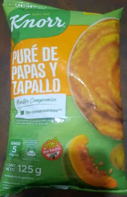Knorr pure de papas y zapallo