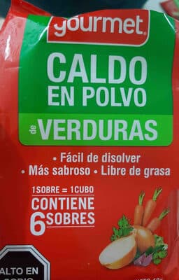 caldo en polvo de verduras