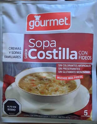 Sopa Costilla con Fideo Gourmer