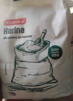 Harina sin polvos de hornear