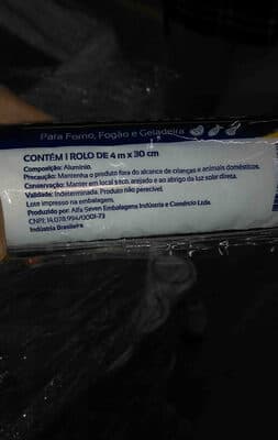 folha de aluminio