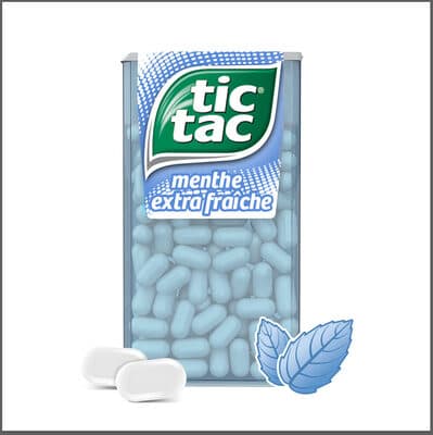 Bonbons Tic Tac Menthe Extra Fraîche