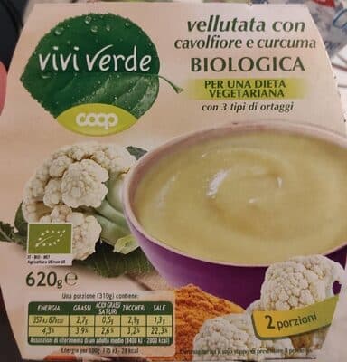 Vellutata con cavolfiore e curcuma