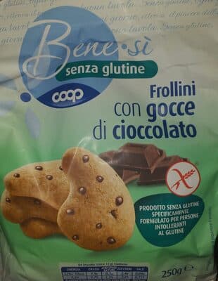 Frollini con gicce cioccolato