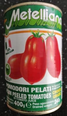 Metelliana Whole Plum Peeled Tomatoes In Tomato Juice