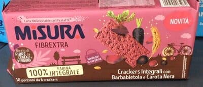 Crackers integrali con barbabietola e carota nera