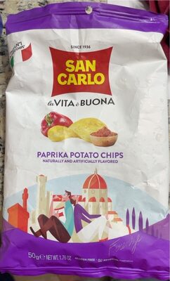 Paprika potato chips