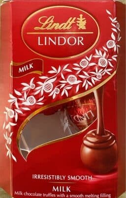 Lindor milk chocolate truffles