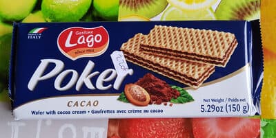 Poker Cocoa Cream Wafers