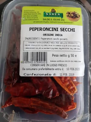 Peperoncini Secchi